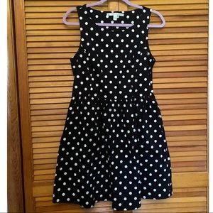 Lauren Conrad Black and White Aline Dress Size 12